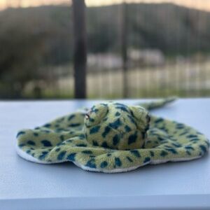 Spotted Green and Black Plush Stingray Toy
